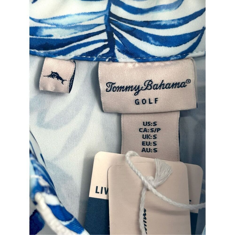 Tommy Bahama NWT size S blue palms dress golf tennis pickleball - Picture 13 of 13
